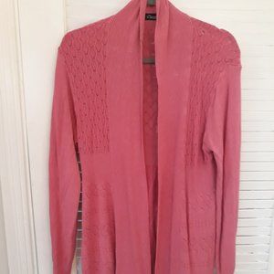 Pink Slimming Sweater Cardigan